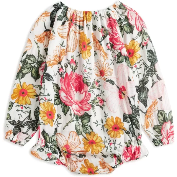 Simplee kids Baby Girls Summer Romper Onesie Infant Newborn Floral Ruffled Sleeveless Bodysuit for 3Month-2Years