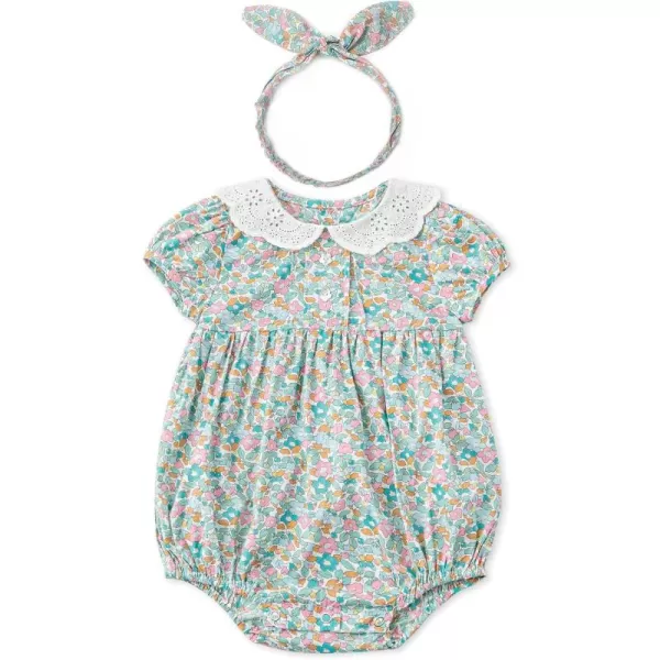 Simplee kids Baby Girls Vintage Floral Romper Dress Infant Sleeveless One-Piece Jumpsuit Clothes for 6-24 Months