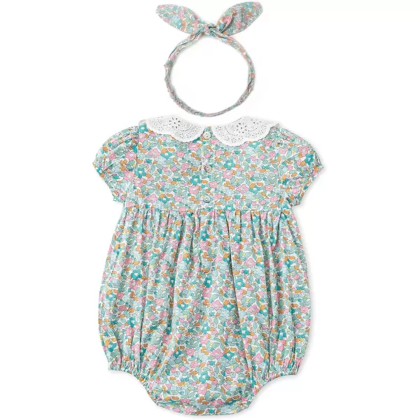 Simplee kids Baby Girls Vintage Floral Romper Dress Infant Sleeveless One-Piece Jumpsuit Clothes for 6-24 Months