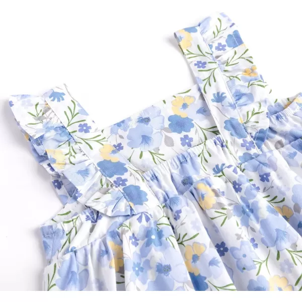 Simplee kids Baby Girls Vintage Floral Romper Dress Infant Sleeveless One-Piece Jumpsuit Clothes for 6-24 Months