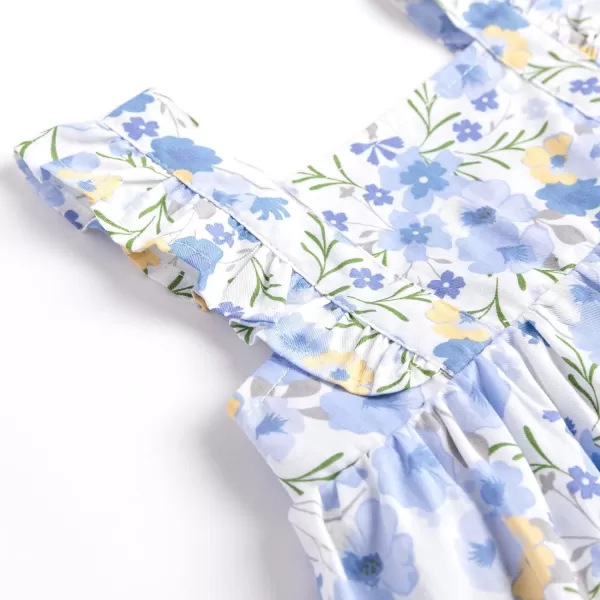 Simplee kids Baby Girls Vintage Floral Romper Dress Infant Sleeveless One-Piece Jumpsuit Clothes for 6-24 Months