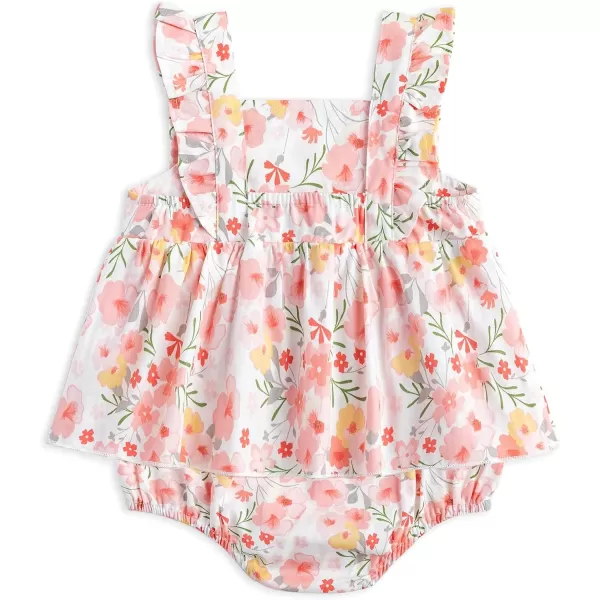 Simplee kids Baby Girls Vintage Floral Romper Dress Infant Sleeveless One-Piece Jumpsuit Clothes for 6-24 Months
