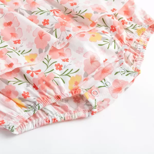 Simplee kids Baby Girls Vintage Floral Romper Dress Infant Sleeveless One-Piece Jumpsuit Clothes for 6-24 Months