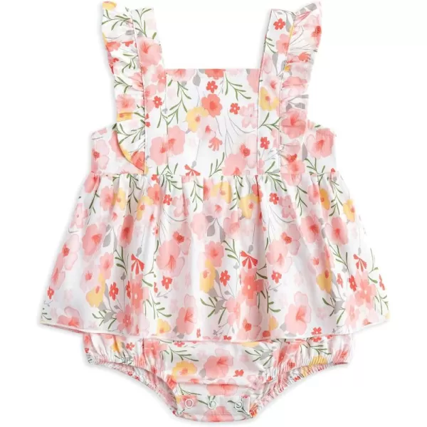 Simplee kids Baby Girls Vintage Floral Romper Dress Infant Sleeveless One-Piece Jumpsuit Clothes for 6-24 Months