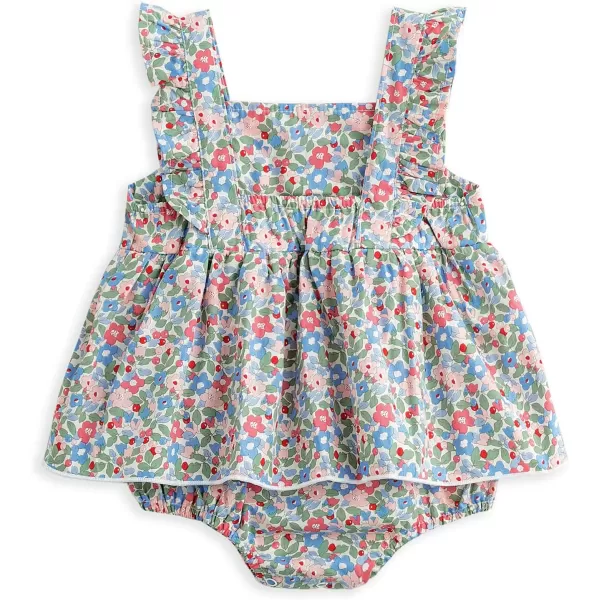 Simplee kids Baby Girls Vintage Floral Romper Dress Infant Sleeveless One-Piece Jumpsuit Clothes for 6-24 Months