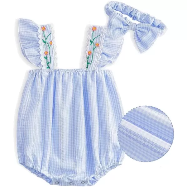 Simplee kids Baby Girls Vintage Floral Romper Dress Infant Sleeveless One-Piece Jumpsuit Clothes for 6-24 Months
