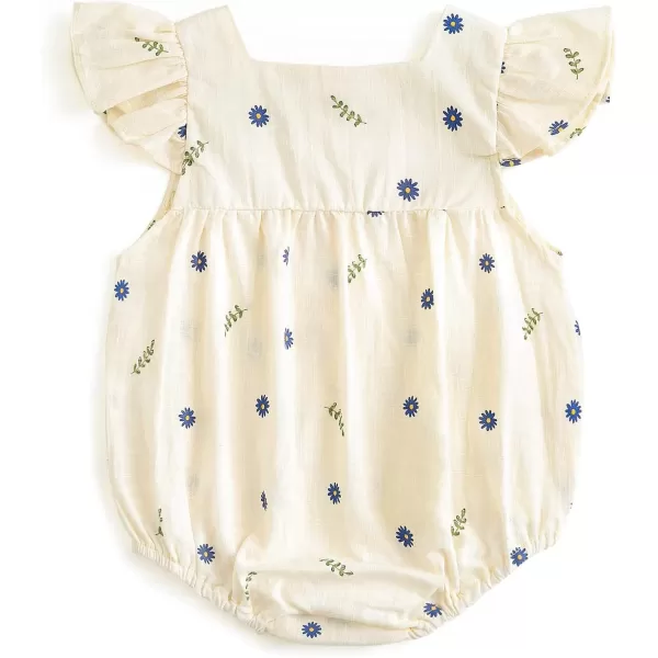 Simplee kids Baby Girls Vintage Floral Romper Dress Infant Sleeveless One-Piece Jumpsuit Clothes for 6-24 Months