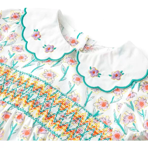Simplee kids Baby Girls Vintage Floral Romper Dress Infant Sleeveless One-Piece Jumpsuit Clothes for 6-24 Months