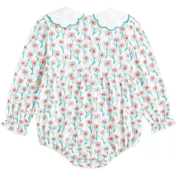 Simplee kids Baby Girls Vintage Floral Romper Dress Infant Sleeveless One-Piece Jumpsuit Clothes for 6-24 Months