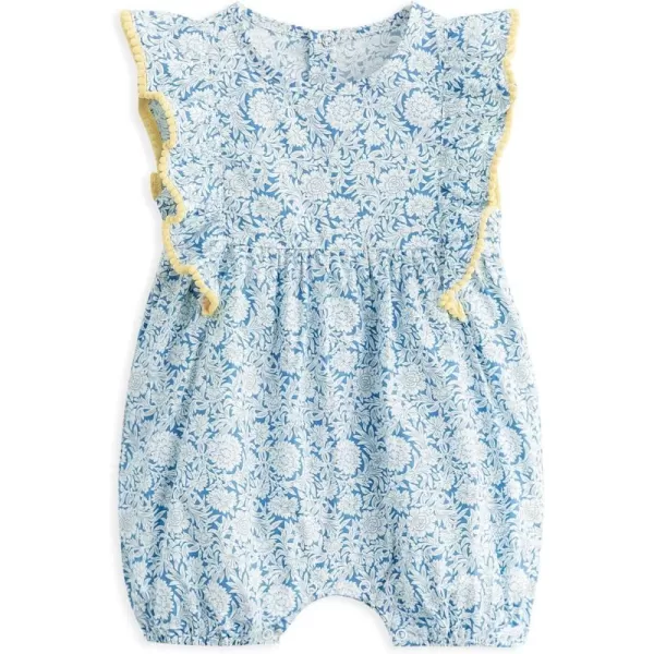Simplee kids Baby Girls Vintage Floral Romper Dress Infant Sleeveless One-Piece Jumpsuit Clothes for 6-24 Months