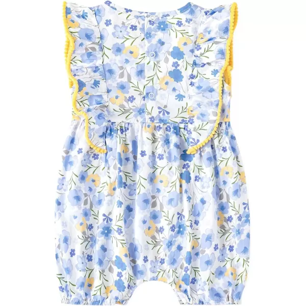 Simplee kids Baby Girls Vintage Floral Romper Dress Infant Sleeveless One-Piece Jumpsuit Clothes for 6-24 Months
