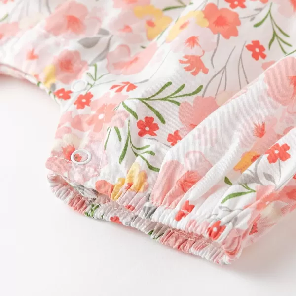 Simplee kids Baby Girls Vintage Floral Romper Dress Infant Sleeveless One-Piece Jumpsuit Clothes for 6-24 Months