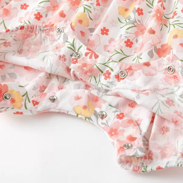 Simplee kids Baby Girls Vintage Floral Romper Dress Infant Sleeveless One-Piece Jumpsuit Clothes for 6-24 Months
