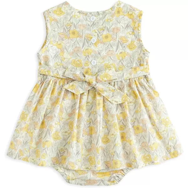 Simplee kids Baby Girls Vintage Floral Romper Dress Infant Sleeveless One-Piece Jumpsuit Clothes for 6-24 Months