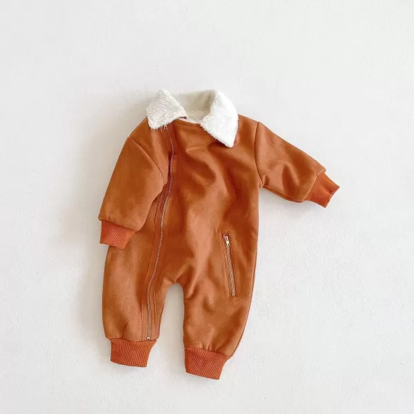 Simplee kids Baby Infant Boy Girl Winter Warm Snowsuit Fashion Snow Wear Newborn Long Sleeve Romper Jumpsuit for 0-3 Months