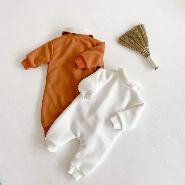 Simplee kids Baby Infant Boy Girl Winter Warm Snowsuit Fashion Snow Wear Newborn Long Sleeve Romper Jumpsuit for 0-3 Months
