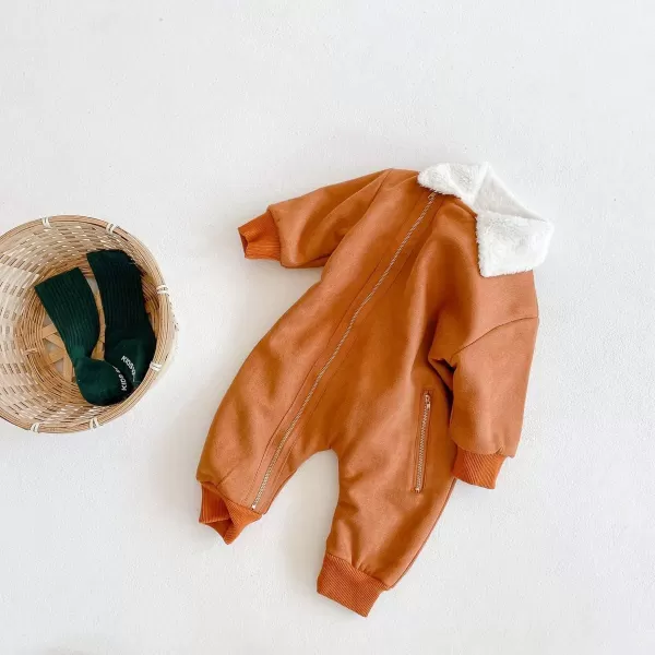 Simplee kids Baby Infant Boy Girl Winter Warm Snowsuit Fashion Snow Wear Newborn Long Sleeve Romper Jumpsuit for 0-3 Months