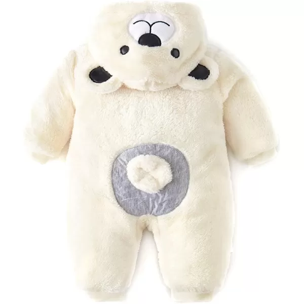 Simplee kids Baby Infant Boys Girls Snowsuit Winter Hooded Footed Warm Jumpsuit Outerwear with Gloves for 3-24 Months