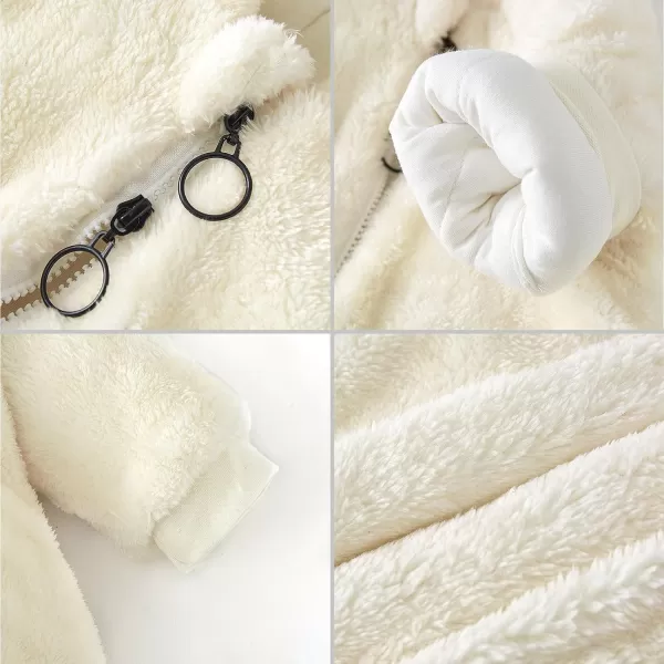 Simplee kids Baby Infant Boys Girls Snowsuit Winter Hooded Footed Warm Jumpsuit Outerwear with Gloves for 3-24 Months