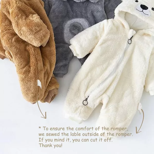 Simplee kids Baby Infant Boys Girls Snowsuit Winter Hooded Footed Warm Jumpsuit Outerwear with Gloves for 3-24 Months