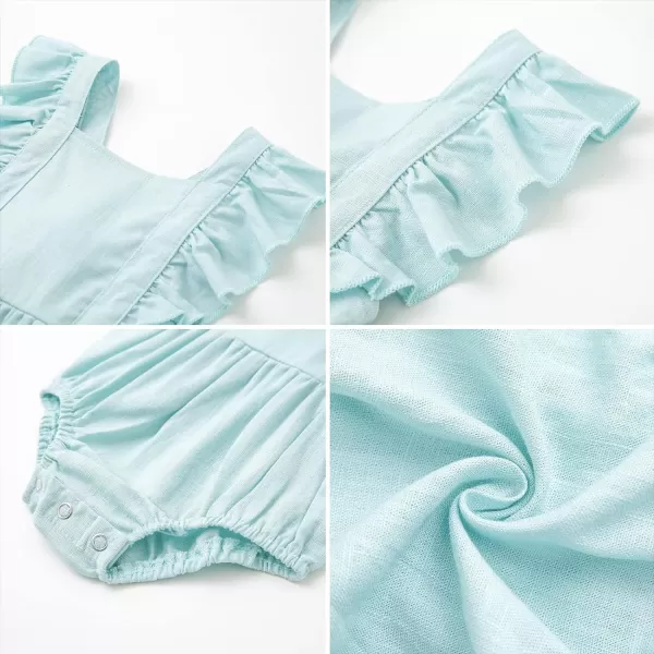 Simplee kids Baby Onesies Unisex Cotton Linen Handmade Romper Jumpsuit Solid Color Long Sleeve Jumpsuit