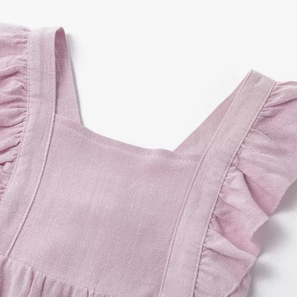 Simplee kids Baby Onesies Unisex Cotton Linen Handmade Romper Jumpsuit Solid Color Long Sleeve Jumpsuit