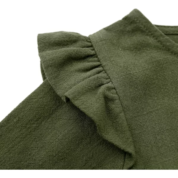 Simplee kids Baby Onesies Unisex Cotton Linen Handmade Romper Jumpsuit Solid Color Long Sleeve Jumpsuit