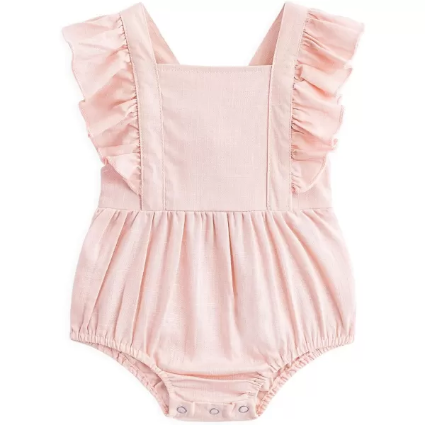 Simplee kids Baby Onesies Unisex Cotton Linen Handmade Romper Jumpsuit Solid Color Long Sleeve Jumpsuit