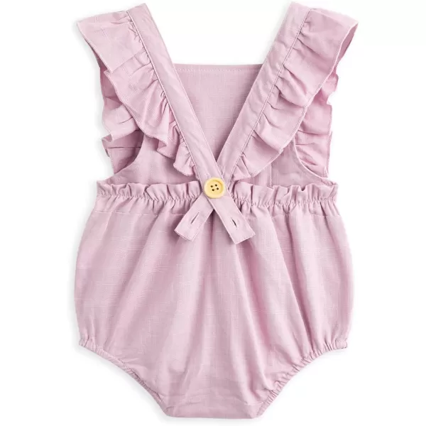 Simplee kids Baby Onesies Unisex Cotton Linen Handmade Romper Jumpsuit Solid Color Long Sleeve Jumpsuit