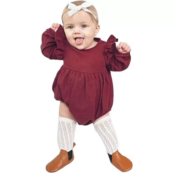 Simplee kids Baby Onesies Unisex Cotton Linen Handmade Romper Jumpsuit Solid Color Long Sleeve Jumpsuit