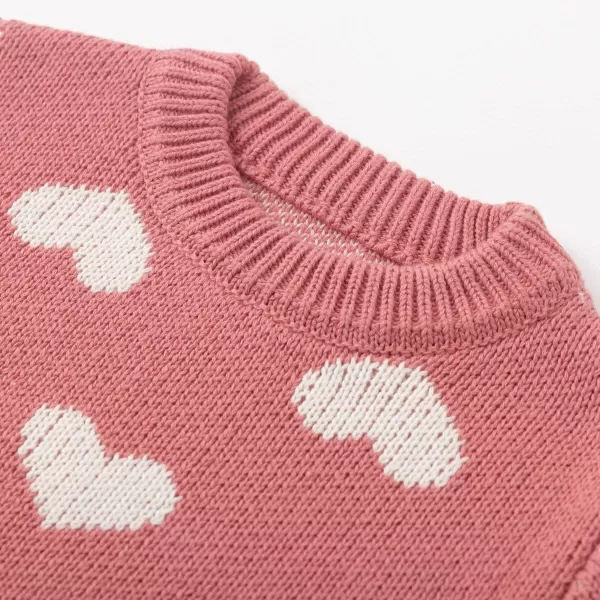 Simplee kids Baby Pullover Sweater Heart Knit Sweater Coat for Autumn Fall and Winter 3M-3T