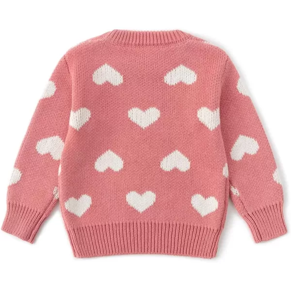 Simplee kids Baby Pullover Sweater Heart Knit Sweater Coat for Autumn Fall and Winter 3M-3T