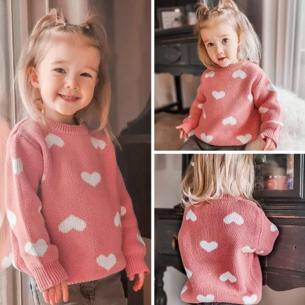 Simplee kids Baby Pullover Sweater Heart Knit Sweater Coat for Autumn Fall and Winter 3M-3T