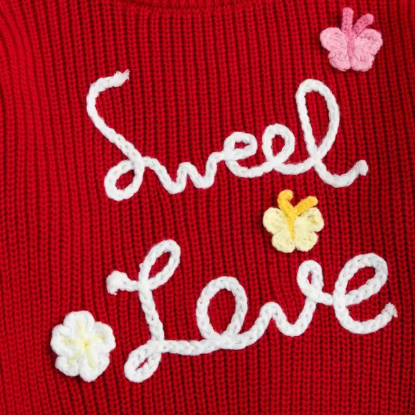 Simplee kids Baby Pullover Sweater Heart Knit Sweater Coat for Autumn Fall and Winter 3M-3T