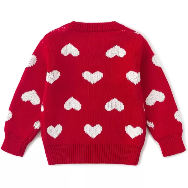 Simplee kids Baby Pullover Sweater Heart Knit Sweater Coat for Autumn Fall and Winter 3M-3T