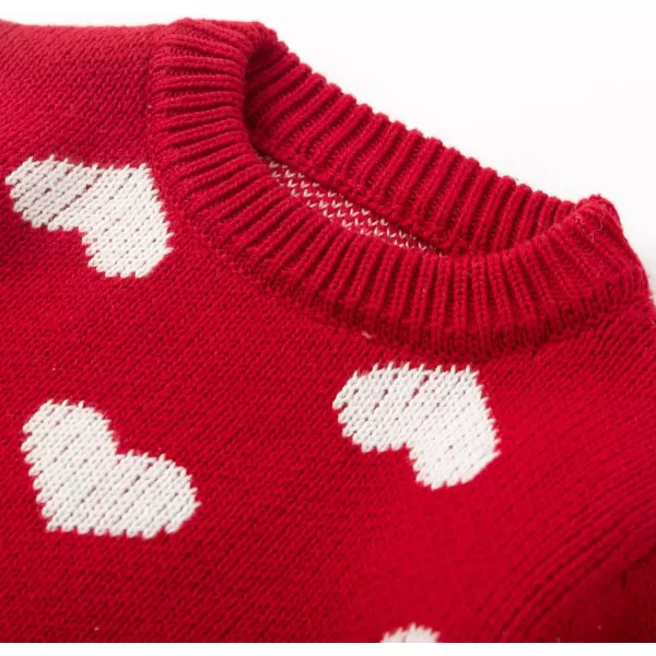 Simplee kids Baby Pullover Sweater Heart Knit Sweater Coat for Autumn Fall and Winter 3M-3T