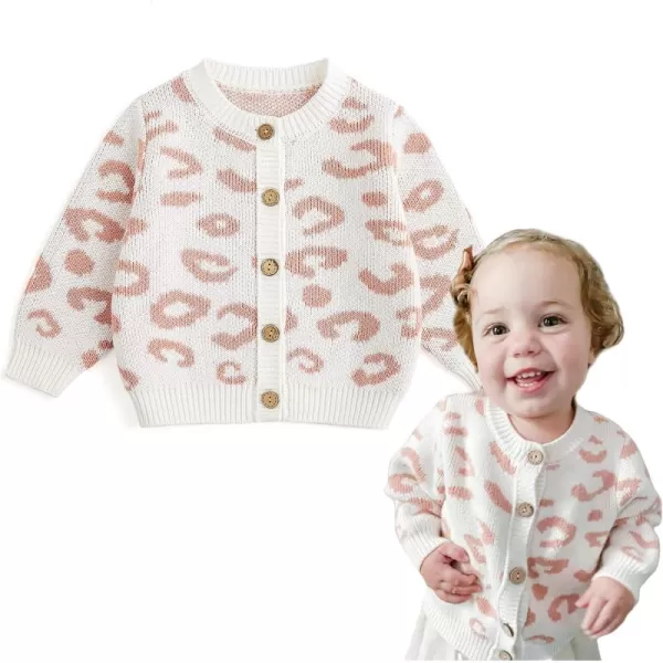 Simplee kids Baby Sweater Animal Leopard Printed Baby Cardigan for Autumn Fall…