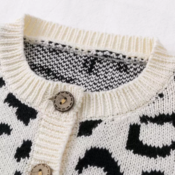 Simplee kids Baby Sweater Animal Leopard Printed Baby Cardigan for Autumn Fall…