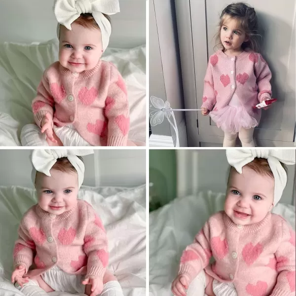 Simplee kids Baby Sweater Cardigan Jacquard Cable-Knit Spring Coat Long Sleeve Cardigan for Baby Girl