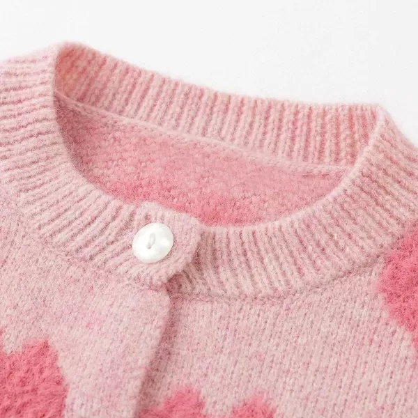 Simplee kids Baby Sweater Cardigan Jacquard Cable-Knit Spring Coat Long Sleeve Cardigan for Baby Girl