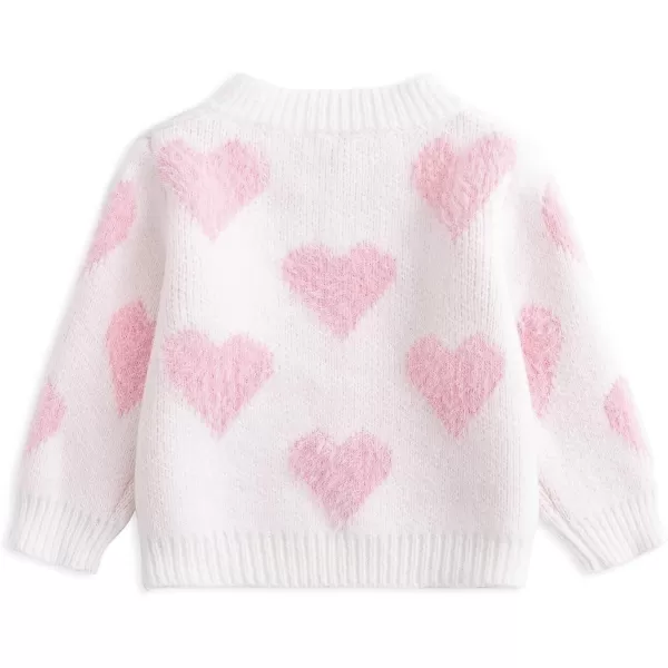 Simplee kids Baby Sweater Cardigan Jacquard Cable-Knit Spring Coat Long Sleeve Cardigan for Baby Girl