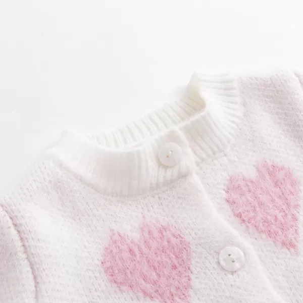 Simplee kids Baby Sweater Cardigan Jacquard Cable-Knit Spring Coat Long Sleeve Cardigan for Baby Girl