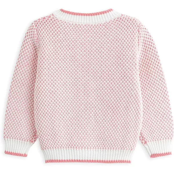 Simplee kids Baby Sweater Cardigan Jacquard Cable-Knit Spring Coat Long Sleeve Cardigan for Baby Girl