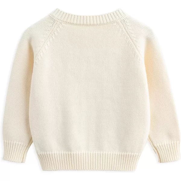 Simplee kids Baby Sweater Cardigan Jacquard Cable-Knit Spring Coat Long Sleeve Cardigan for Baby Girl