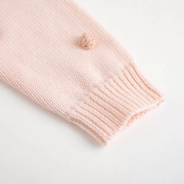 Simplee kids Baby Sweater Cardigan Jacquard Cable-Knit Spring Coat Long Sleeve Cardigan for Baby Girl