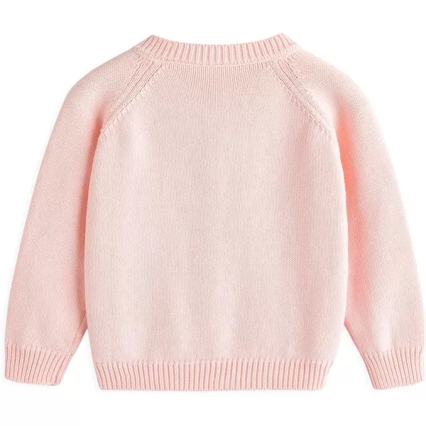 Simplee kids Baby Sweater Cardigan Jacquard Cable-Knit Spring Coat Long Sleeve Cardigan for Baby Girl