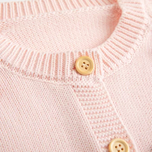 Simplee kids Baby Sweater Cardigan Jacquard Cable-Knit Spring Coat Long Sleeve Cardigan for Baby Girl