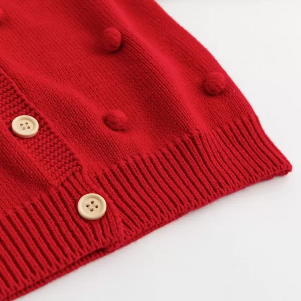 Simplee kids Baby Sweater Cardigan Jacquard Cable-Knit Spring Coat Long Sleeve Cardigan for Baby Girl