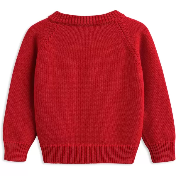 Simplee kids Baby Sweater Cardigan Jacquard Cable-Knit Spring Coat Long Sleeve Cardigan for Baby Girl