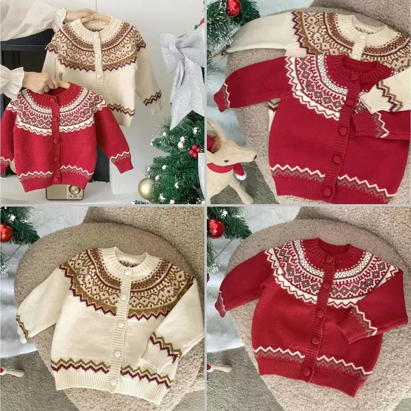 Simplee kids Baby Sweater Cardigan Jacquard Cable-Knit Spring Coat Long Sleeve Cardigan for Baby Girl